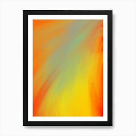 Abstract Art Stroke 02, strokes, abstract, modern, pop, bold, colorful, fine, cool, aesthetic, minimal, boho Art Print