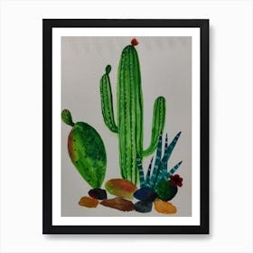 Cactus Painting Art Print