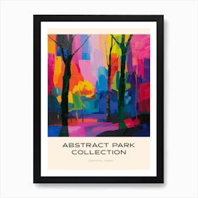 Abstract Park Collection Poster Central Park New York City 2 Art Print