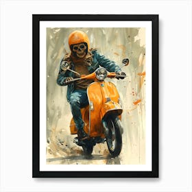 Vespa 2 Art Print