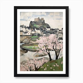 Bamburgh (Northumberland) Painting 3 Art Print