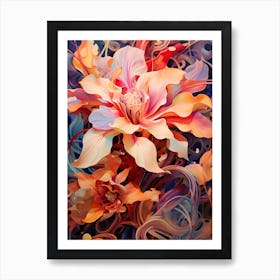 Beauty In The Flower Garden Art Print