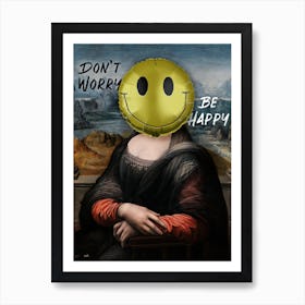 Happy Mona Art Print