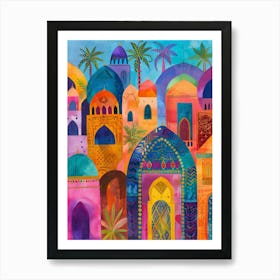 Arabic City 2 Art Print