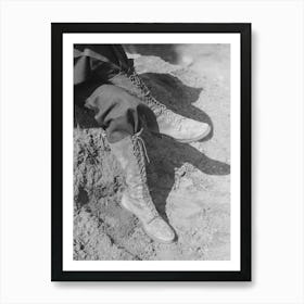 Miner S Boots Worn By A Gold Prospector At Pinos Altos, New Mexico By Russell Lee Art Print