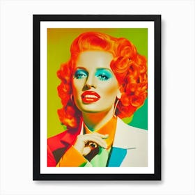 Jess Glynne Colourful Pop Art Art Print