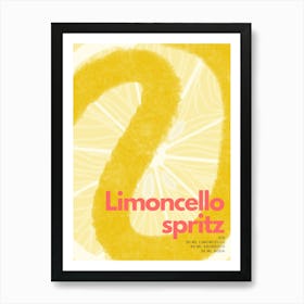 Yellow Limoncello Spritz Art Print