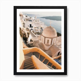 Oia Village Villa Art Print