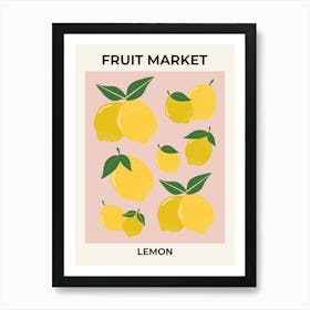 Fruit Market Lemon | 01 Art Print