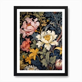 Floral Wallpaper 12 Art Print