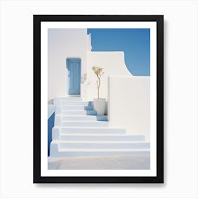 Santorini Blue Door 1 Art Print