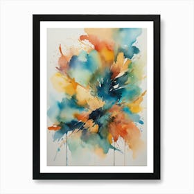 Abstract Watercolor Painting 4 Art Print