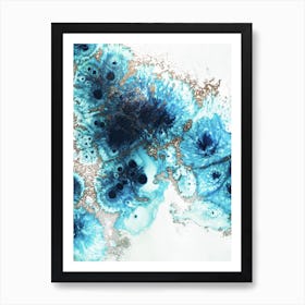 Aqua Aurora 2 Art Print