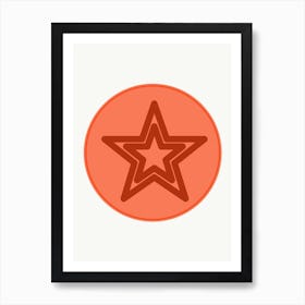 Red Star Art Print