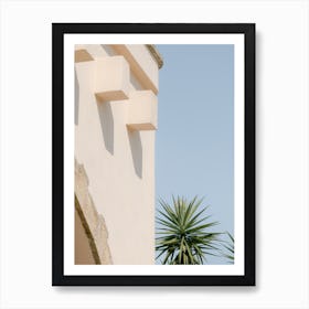 Mediterranean House Palm Trees Tree Europe    Art Print