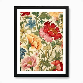 Floral Wallpaper Pattern 2 Art Print