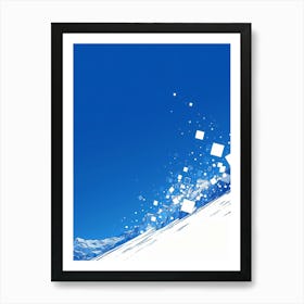 Abstract Snowflakes Art Print