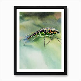 Slipper Lobster Storybook Watercolour Póster