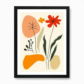 Abstract Flower Painting 7 Art Print