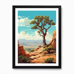 Joshua Tree In Grand Canyon, Nat Viga Style (3) Art Print