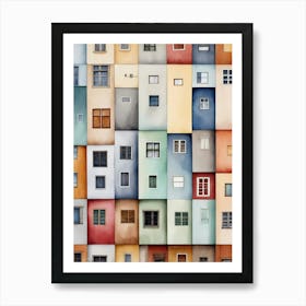 Windows Of The City Art Print