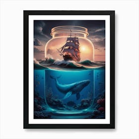 Ship In A Jar Art Print