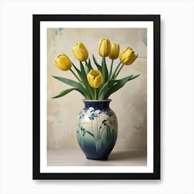 Green Tulips Hallway Art Print (2) Art Print