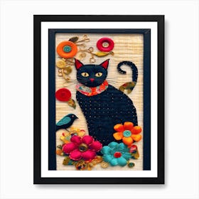 Black Cat Art Print