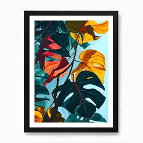 Tropical Leaves 25 Art Print