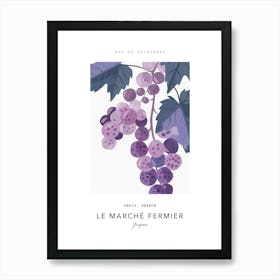 Grapes Le Marche Fermier Poster 2 Art Print