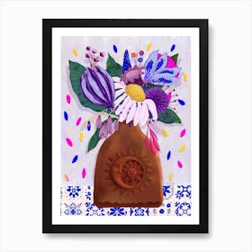 Still Life Mexican Flowers Art Print