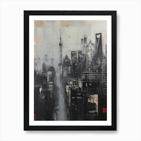 Beijing Kitsch Cityscape Painting 4 Art Print