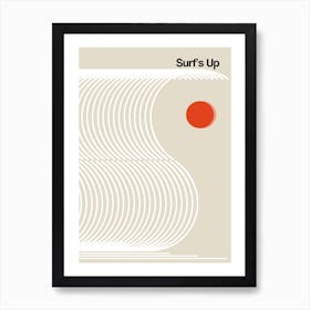 Retro Waves Biscuit Art Print