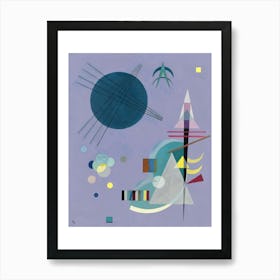 Wassily Kandinsky - Violet Green 1926. Russian Painter, Famous Painter, Famous Artist, Famous Painting, Abstract Art, Abstract Painting, Abstraction, Geometric Elements Art Print