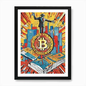 Bitcoin Art Print Art Print