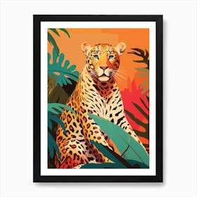 Leopard In The Jungle 11 Art Print