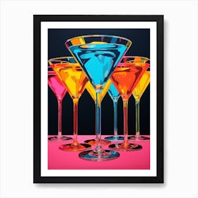 Pop Art Vivid Martini 2 Art Print