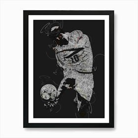 Zinedine Zidane Art Print