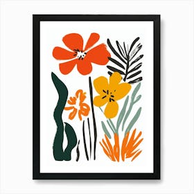 Flowers In The Garden 9 Art Print