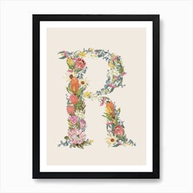 R Oat Alphabet Letter Art Print