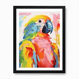 Colourful Bird Painting Parrot 1 Art Print