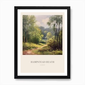 Hampstead Heath London United Kingdom 2 Vintage Cezanne Inspired Poster Art Print