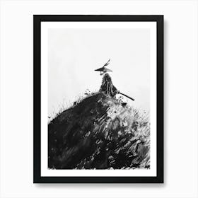 Sketched Black And White 10 Art Print