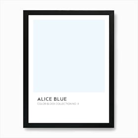 Alice Blue Color Block Collection Wall Art Print