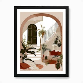 House Interior Illustration Art Print