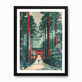 Nikko Toshogu Shrine Mid Century Modern 1 Art Print