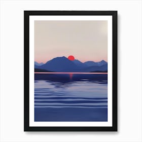 Sunset In The Mountains 78 Art Print