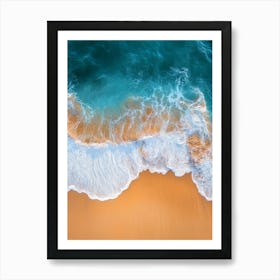 Aerial View Of A Beach 137 Art Print