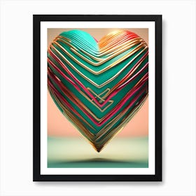 Wired Up Heart Art Print