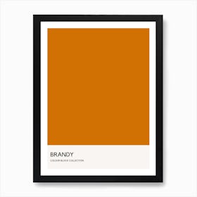 Brandy Colour Block Poster Art Print